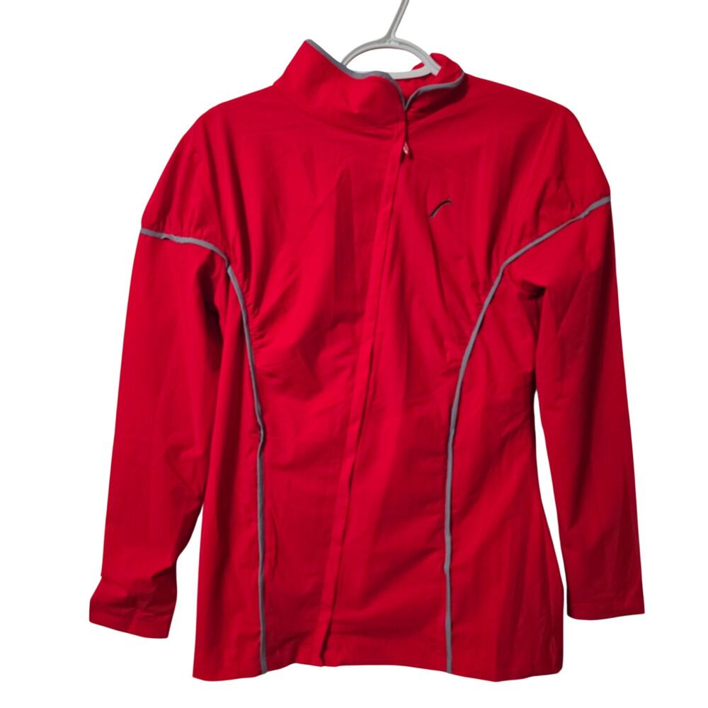 Swingdish Red Women's Asymmetrical Zipper Full Zip Golf Jacket Small